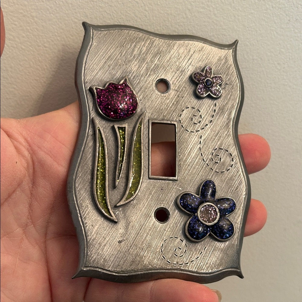 Floral Decorative Light Switch Cover